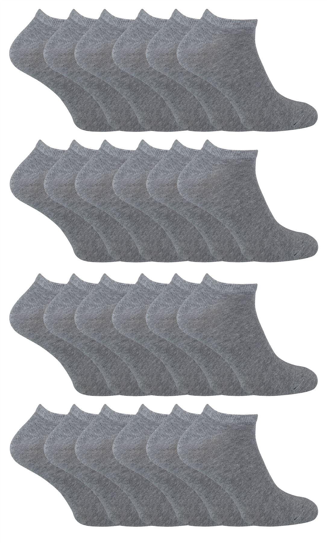 Cihat 24 Pack Children&#39;s Cotton Trainer Socks - Toi ‘n’ Moi Ltd