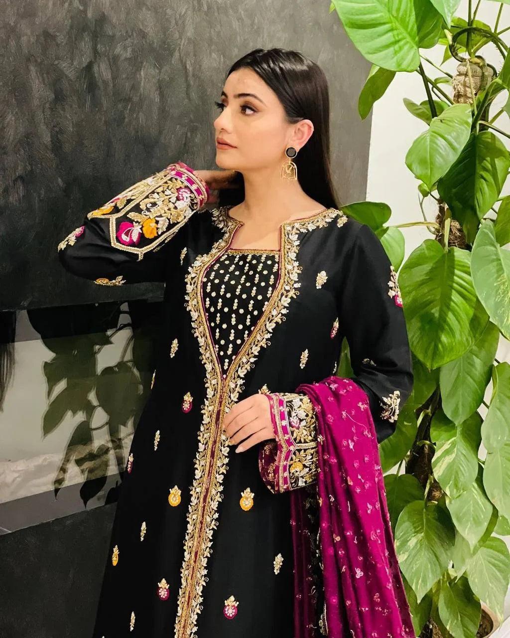 Stylish Pakistani-Indian Readymade Salwar Kameez – Georgette Punjabi Suit for Women | Elegant Traditional Wear - Toi ‘n’ Moi Ltd