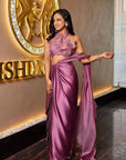 Elegant Japan Satin Silk Ready-to-Wear Western Saree – A Perfect Blend of Tradition and Modern Style - Toi ‘n’ Moi Ltd