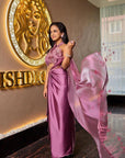Elegant Japan Satin Silk Ready-to-Wear Western Saree – A Perfect Blend of Tradition and Modern Style - Toi ‘n’ Moi Ltd