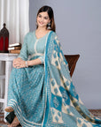 beautiful haevy muslin alia cut kurta with pant and dupatta set for women and girls, wedding/party wear dress, alia cut kurta, dresses - Toi ‘n’ Moi Ltd