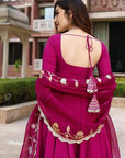 Exclusive Bollywood Designer Pink Anarkali Gown – Elegant 3-Piece Partywear Set with Pant & Dupatta | Heavy Ethnic Readymade Salwar Kameez - Toi ‘n’ Moi Ltd