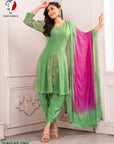 KURTI WITH TULIP PANT & DUPATTA-0
