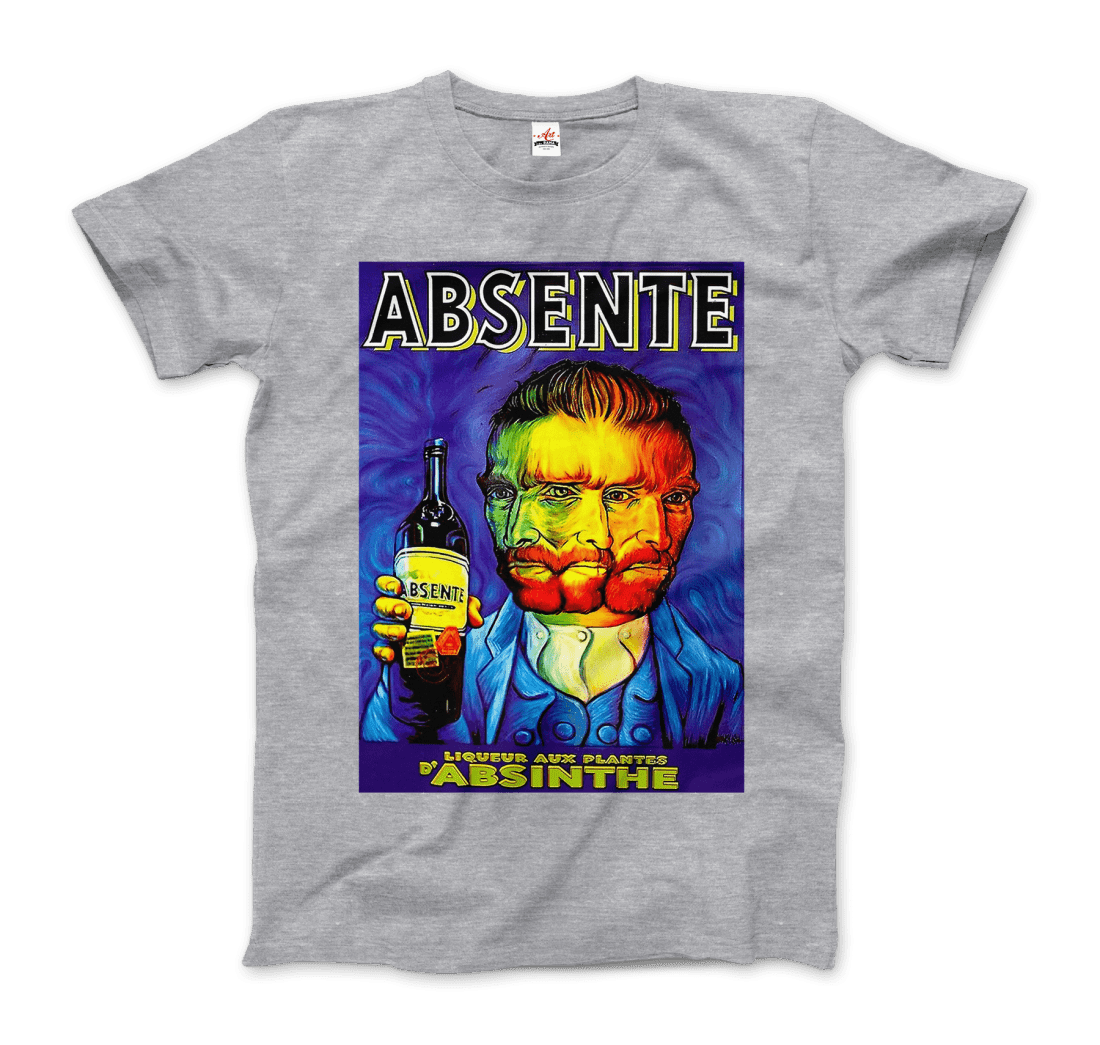 Absente, Vintage Absinthe Liquor Advertisement With Van Gogh T-Shirt - Toi ‘n’ Moi Ltd