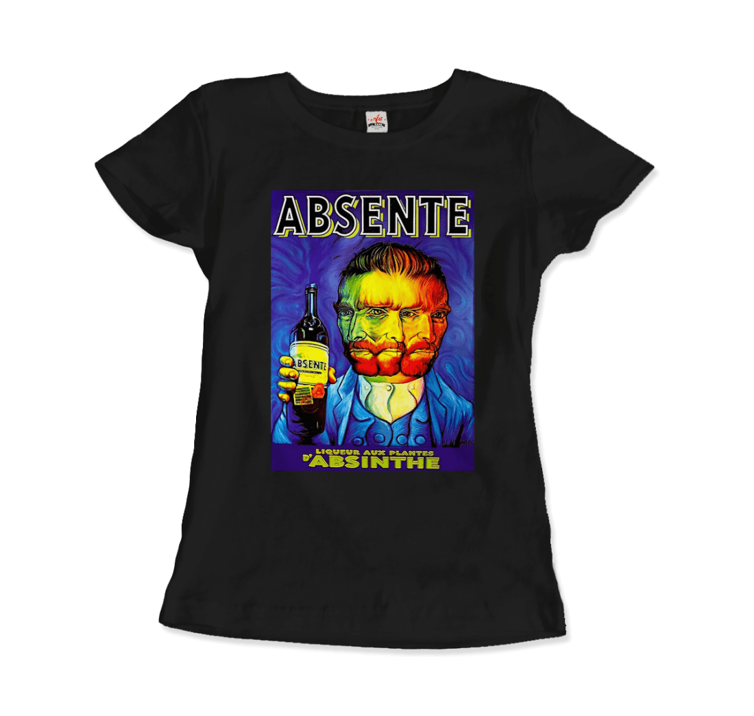 Absente, Vintage Absinthe Liquor Advertisement With Van Gogh T-Shirt - Toi ‘n’ Moi Ltd