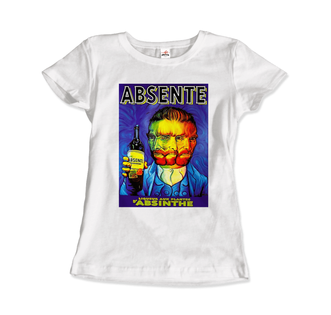 Absente, Vintage Absinthe Liquor Advertisement With Van Gogh T-Shirt - Toi ‘n’ Moi Ltd