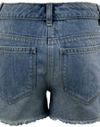 Girls Distressed Ripped Denim Shorts - Toi ‘n’ Moi Ltd