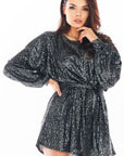  Short dress model 150767 awama 