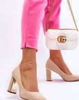 Block heel pumps model 181446 Step in style - Toi ‘n’ Moi Ltd