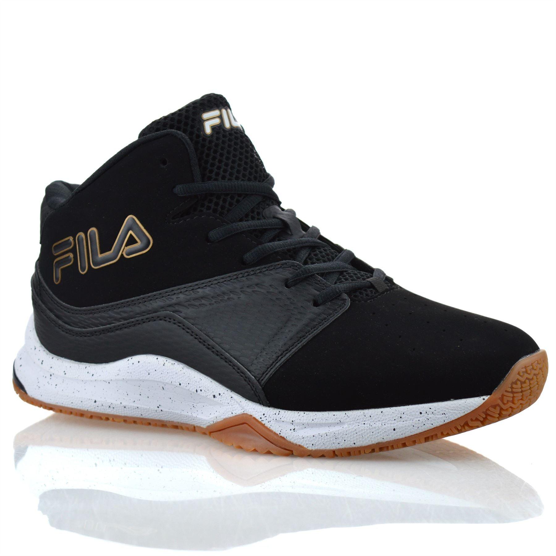 Mens Fila High Top Casual Walking Ankle Boots Basketball Gym Trainers Shoes Size - Toi ‘n’ Moi Ltd