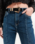 Flare Jeans With Split Hem