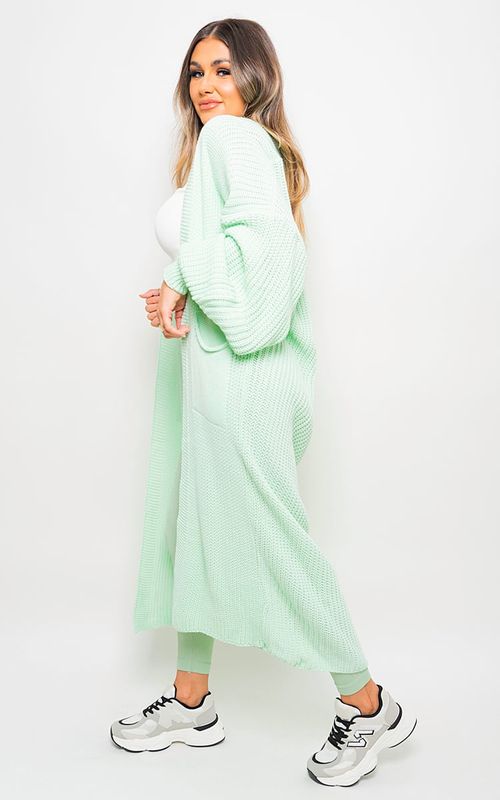 Chunky Knitted Balloon Sleeve Long Maxi Cardigan - Toi ‘n’ Moi Ltd