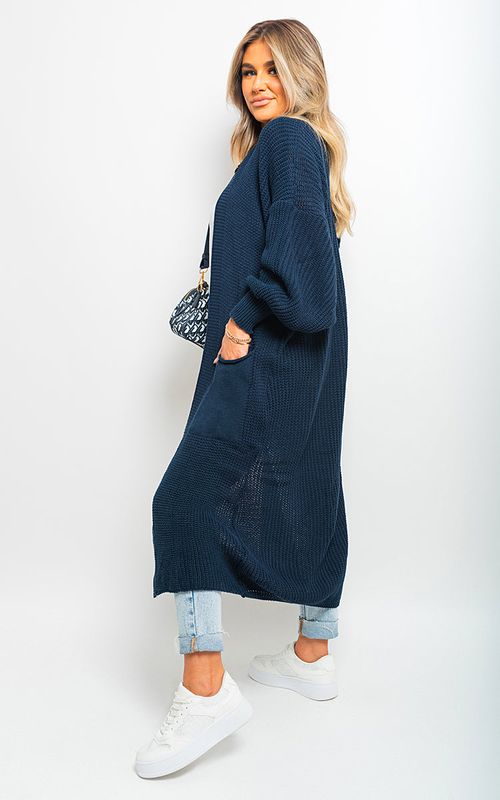 Chunky Knitted Balloon Sleeve Long Maxi Cardigan - Toi ‘n’ Moi Ltd