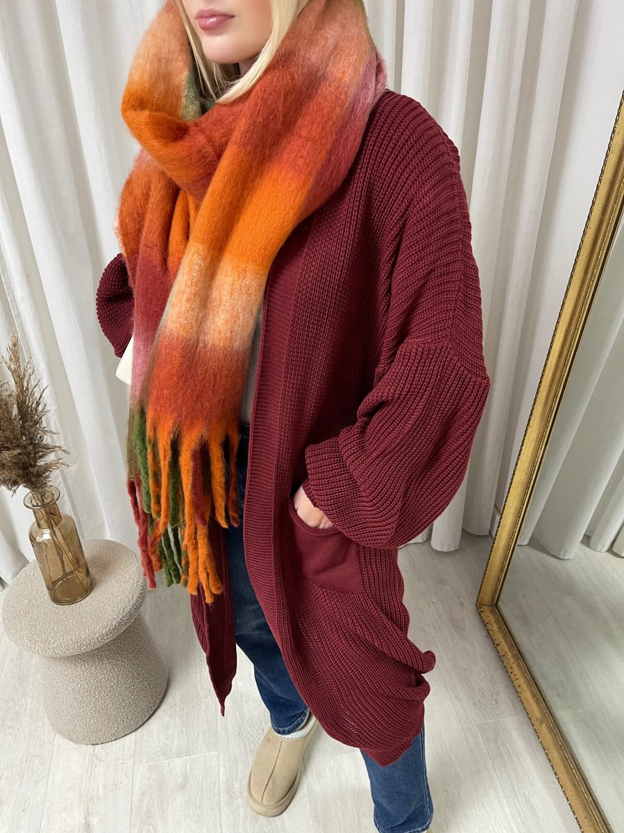 Chunky Knitted Balloon Sleeve Long Maxi Cardigan - Toi ‘n’ Moi Ltd