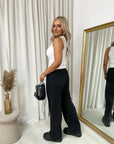 Drawstring Elastic Waist Lounge Trouser
