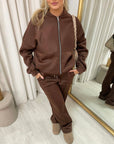 Zip Bomber Jacket and Trouser Co-ord Set