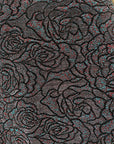 Long Sleeve Glitter Floral Pattern Top