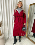 Belted Button Hooded Trench Coat - Toi ‘n’ Moi Ltd