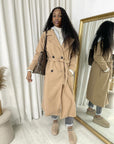 Belted Button Hooded Trench Coat - Toi ‘n’ Moi Ltd