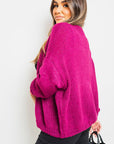 V-Neck Button Down Knitted Cardigan - Toi ‘n’ Moi Ltd