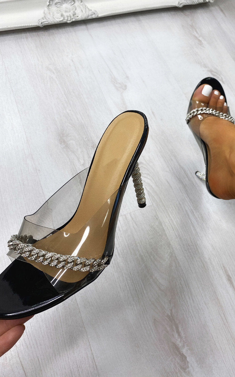 Chain Detail Heels - Toi ‘n’ Moi Ltd