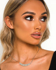 Thin Diamante Choker Necklace