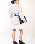 Collared Long Sleeve Mini Dress