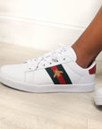 Striped Bee Design Trainers