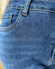 High Waisted Acid Wash Jeans