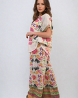 Button Down Printed Summer Top - Toi ‘n’ Moi Ltd