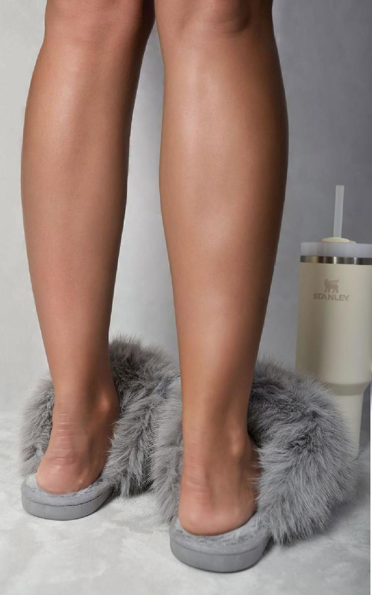 Fluffy Faux Fur Slippers