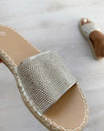 Diamante Slip On Sandals