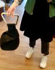 Luxury Leather Bucket Acrylic Handle Shoulder Bag