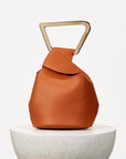 Luxury Leather Bucket Acrylic Handle Shoulder Bag