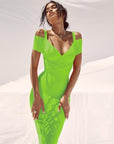 Summer Off Shoulder Bandage Dress