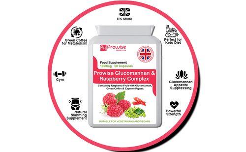 Glucomannon &amp; Raspberry Complex - 60 Capsules by Prowise Healthcare - Toi ‘n’ Moi Ltd