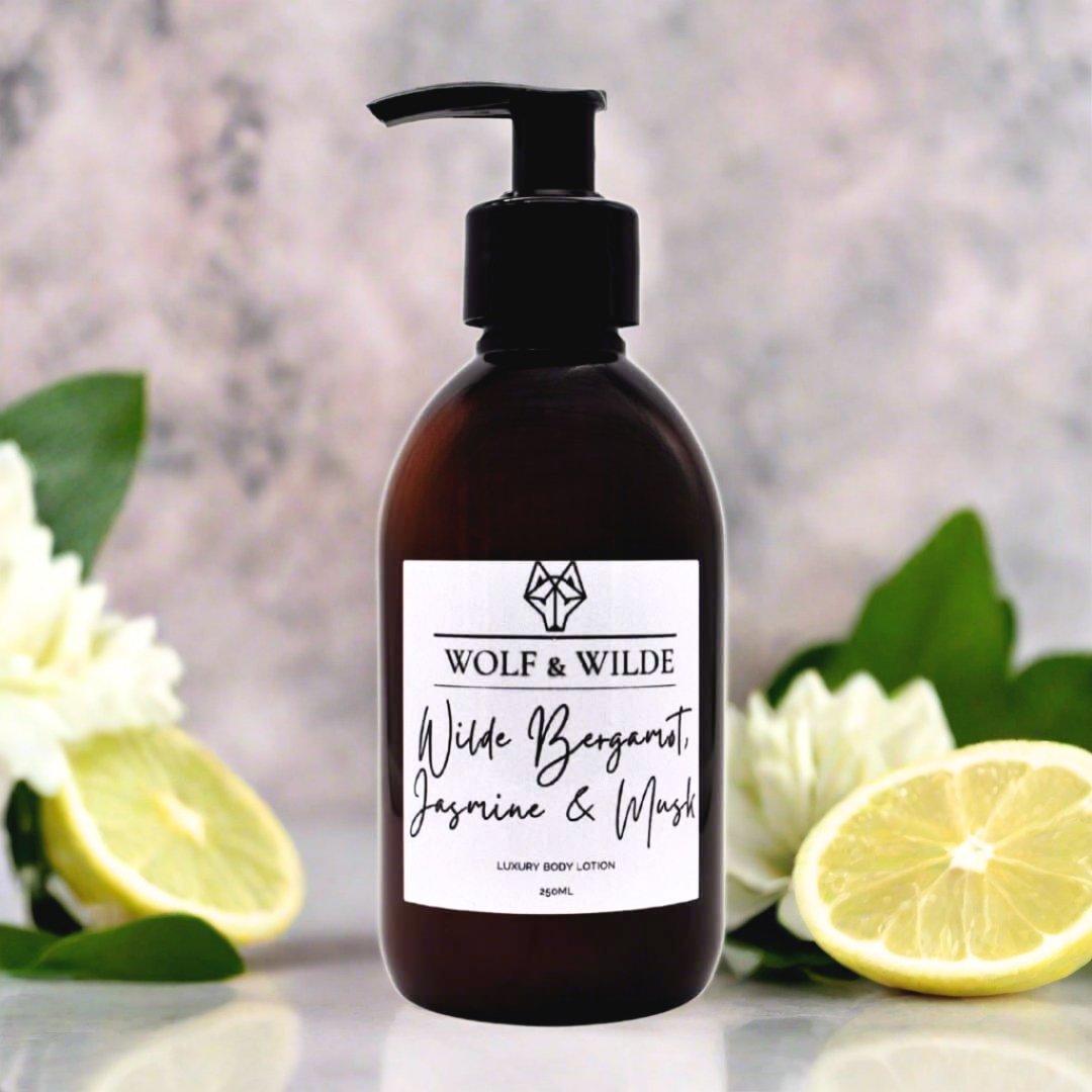 Wilde Bergamot, Jasmine &amp; Musk Luxury Body Lotion 250ML - Toi ‘n’ Moi Ltd