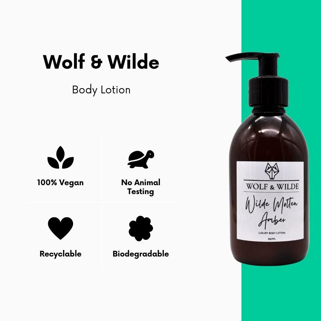 Wilde Molten Amber Luxury Body Lotion 250ML - Toi ‘n’ Moi Ltd
